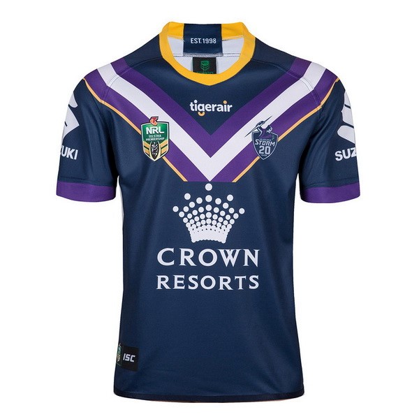 Camiseta Melbourne Storm 1ª 2018 Azul